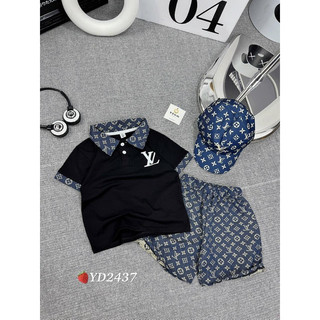 Bộ LV bé trai kèm mũ