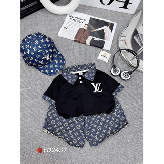 Bộ LV bé trai kèm mũ
