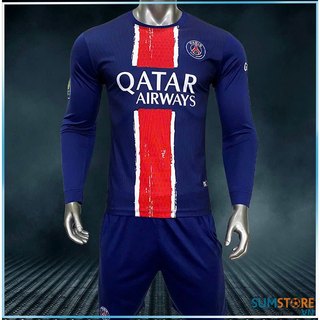 Quần Áo Bóng Đá PSG Dài Tay 2024 - Đồ Đá Banh Thể Thao Nam Nữ Mới Đẹp