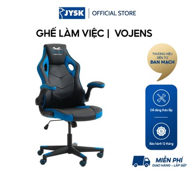 Ghế gaming | JYSK Vojens | da PP/kim loại | xanh/đen | R72xS67xC108/118cm