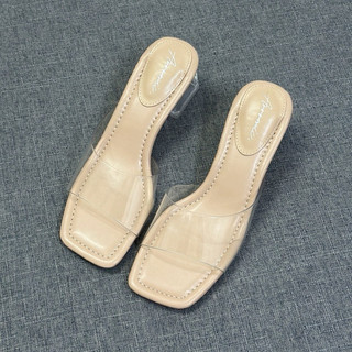 🍀 order 🍀 guốc quai trong ngang gót vuông 6cm xuất âu 35-42