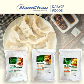 Bánh xếp Mandu Hải sản CJ Food Bibigo 1.505gr (Hải sản/thịt/thịt và bắp) chiên, rán, hấp tiện lợi [Giao hoả tốc HN]