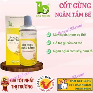Cốt gừng ngâm tắm cho Bé - Bảo Nhiên (Việt Nam) - Giữ ấm cơ thể, Phòng ngừa bệnh cảm lạnh, cảm cúm, giúp cơ thể thơm tho