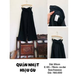 2hand Quần nhật ống rộng kèm đai Q10 tiembixanh