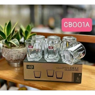Bộ 6 cốc thủy tinh đẹp y hình