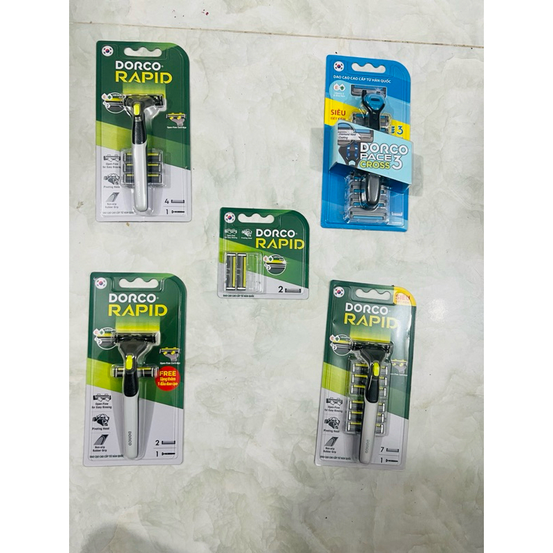 Cần cạo râu Dorco + Dao Cạo râu IMEXCO Dorco Pace 3 kèm lưỡi thay shop_japan.good