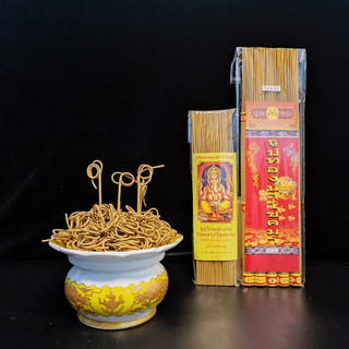 Hương Nhang Thần Tài Thái Lan Nhập Khẩu Chính Hãng Cuốn Tàn Tài Lộc túi 185 nén