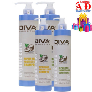 Bộ dầu gội xả phục hồi giữ màu DIVA Collagen Hair Repair Protect Color