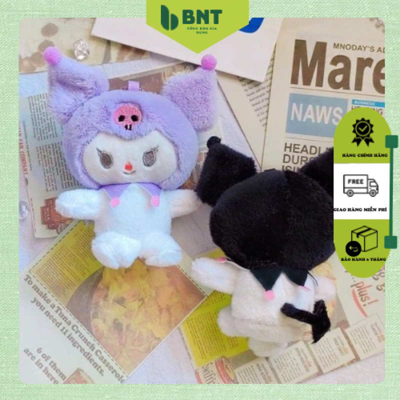 Móc Khóa Hình Búp Bê Nhồi Bông Kuromi Dễ Thương- Móc khoá cute hình kuromi