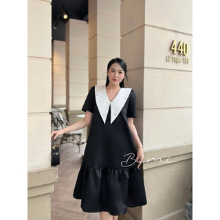 ĐẦM CỔ TRẮNG ĐÍNH ĐÁ - BIMI