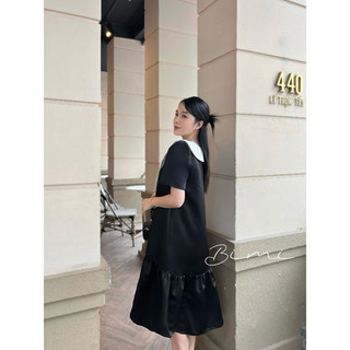 ĐẦM CỔ TRẮNG ĐÍNH ĐÁ - BIMI