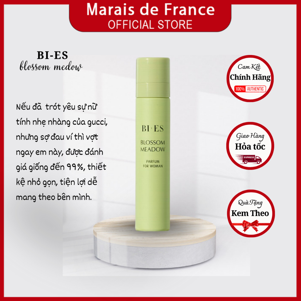 [ Đủ bill Pháp, Dạng Xịt] Nước Hoa Nữ Bi-Es 12ml