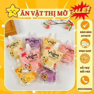 Túi nước sữa chua trái cây yogurt 4 vị, sữa chua uống giải nhiệt