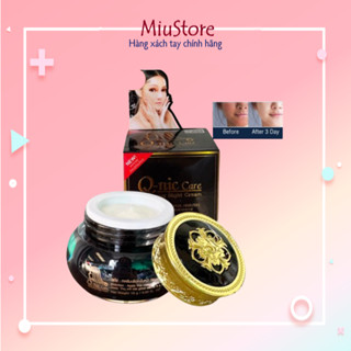 Mẫu mới Kem Qnic care dưỡng trắng da mặt ban đêm mờ thâm nám sạm Thái Lan 15gr