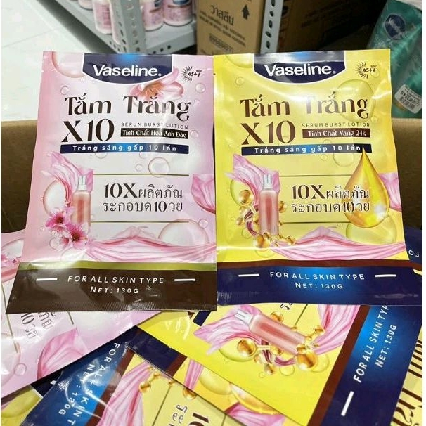 Tắm trắng vaseline 10x