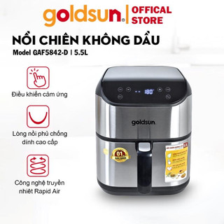 Nồi chiên không dầu Goldsun 5.5 lít GAF5842-D-Bảo Hành 12 Tháng