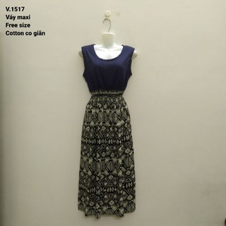 ĐẦM MAXI PHỐI MÀU
