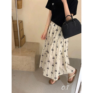 Chân váy lụa nơ xoè dài hàng QC hot hit