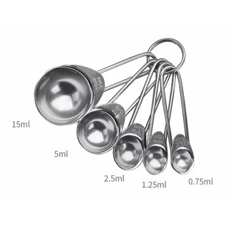 Bộ 5 Thìa Đong Inox không gỉ