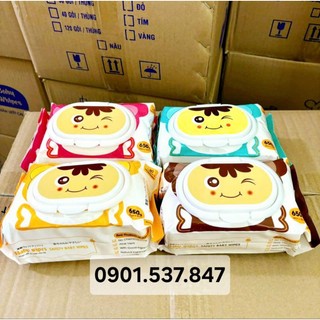 Khăn ướt baby 650gam không mùi khổ giấy lớn