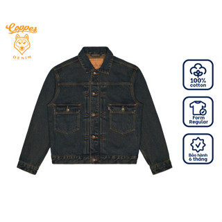 Áo Khoác Jeans/Denim Nam Type II 12Oz - washed denim, dáng regular, màu xanh cổ điển - Copper Denim