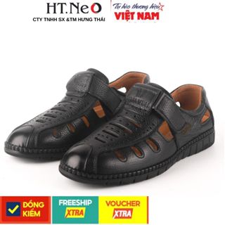 Rọ nam, giày hè nam HT. Neo da bò cao cấp, đế cao su tạo cảm giác lịch lãm sang trọng nhưng thoáng mát cho mùa hè R28
