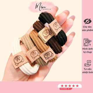 Cột tóc hình gấu dễ thương đáng yêu, dây buộc tóc đàn hồi tốt