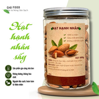[500GR] Hạnh nhân sấy nguyên hạt CAO Food nhập khẩu chính ngạch từ Mỹ - hạt dinh dưỡng ăn liền, nấu sữa, ngũ cốc,..
