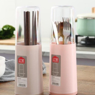 Ống đựng đũa, thìa, ống đũa có nắp vệ sinh, nhỏ gọn mta-mart2