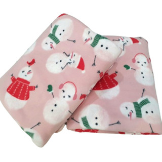 Mền nỉ cotton PINK NOEN đắp văn phòng, đi du lịch, đi học