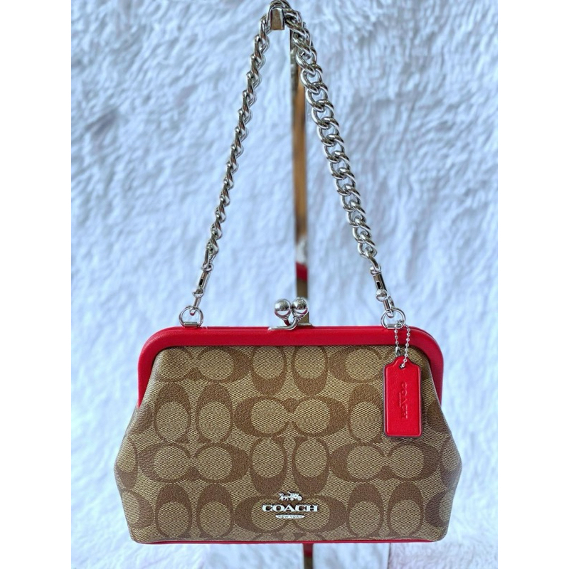 🌺🌺🌺🌺🌺túi co0cj đeo chéo logo viền đỏ chính hãng