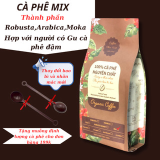 Cà phê trộn Robusta-Arabica-Moka Đắk Lắk,Cafe rang mộc nguyên chất pha phin,Cafe trộn nguyên chất 1kg