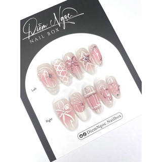 35 Nailbox thiết tiểu thư tráng gương hồng sang chảnh
