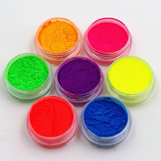 Set bột màu neon dặm ombre móng