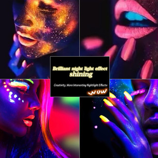 Set bột màu neon dặm ombre móng