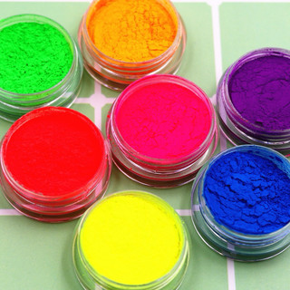 Set bột màu neon dặm ombre móng