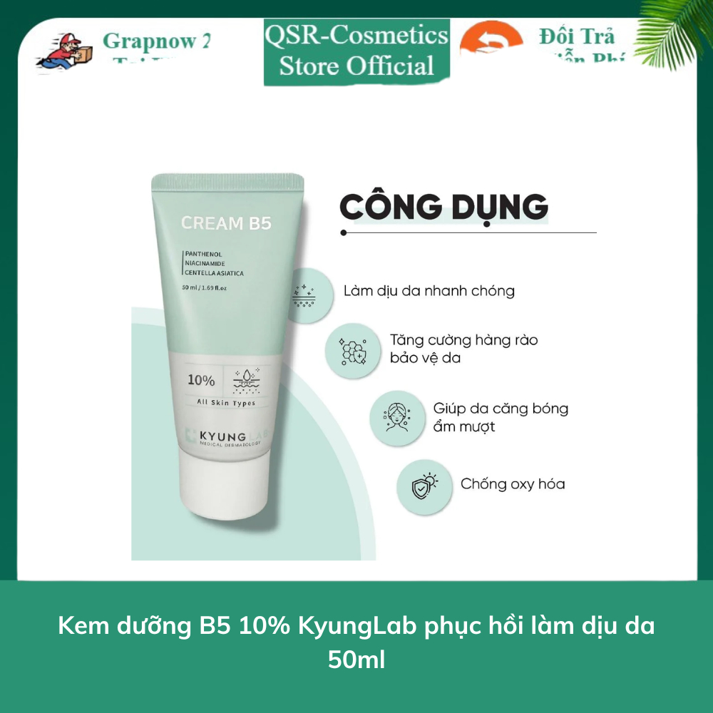 Kem dưỡng B5 10% KyungLab phục hồi làm dịu da 50ml