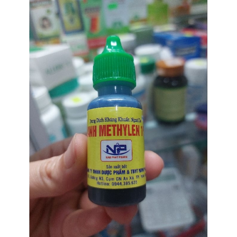 2 lo Dung dịch Xanh Methylen 17ml ( Sát khuẩn)