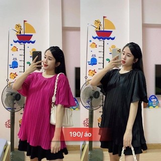 [Sale sốc]Áo Bầu công sở chất cotton phối vạt siêu xinh mặc đi làm đi chơi đều xinh - áo bầu xinh - Tổng kho đồ bầu