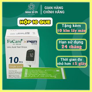Que thử Uric Acid (Gút) dành cho Máy Facare 5 trong 1 FC-M168, Công nghệ sản xuất đến từ CHLB Đức - XPER