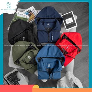 Áo khoác gió nam nữ Melady cao cấp, vải ngoài tráng bạc chống nước, cản gió