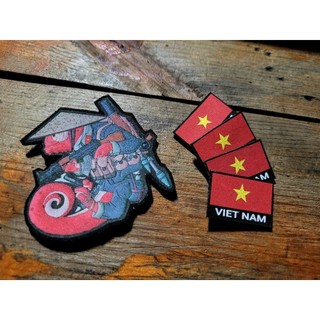 Patch cờ Việt Nam mini 3x2cm.