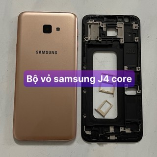 bộ xương vỏ samsung J4 core (J410 xịn) kèm khay sim,phím,kính camera