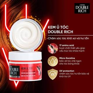 Kem ủ tóc hấp dầu double tím hoặc hồng 150g