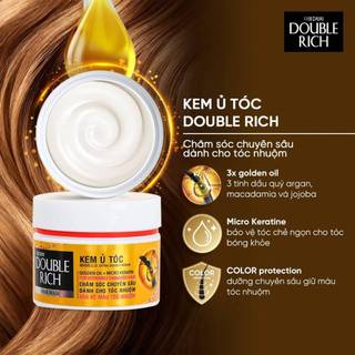Kem ủ tóc hấp dầu double tím hoặc hồng 150g