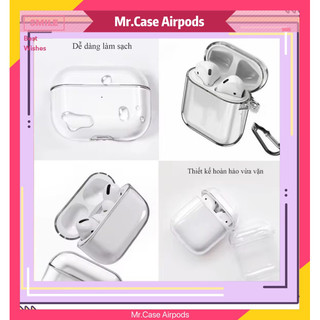 Case AIRPOD 1/2/3/Pro 2 Vỏ Đựng Ốp Bảo Vệ Tại Nghe Bluetooth Vỏ Trong Silicon Đơn Giản - Mr.Case
