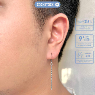 Khuyên tai vòng xích Mini Chain Hoop Earring CockStock