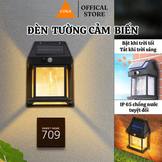Đèn Năng Lượng Mặt Trời Coka Cảm Biến Chuyển Động Treo Tường Chống Thấm Nước Cao Cấp Chiếu Sáng Thông Minh