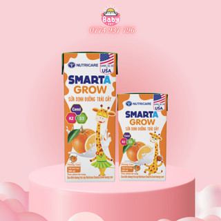 Sữa dinh dưỡng Smarta Grow lốc 4 hộp hương cam 110ml/180ml
