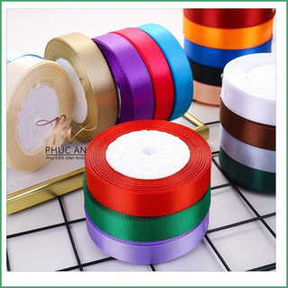 Ruy băng lụa 2cm trơn trang trí sinh nhật, trang trí bánh kem
